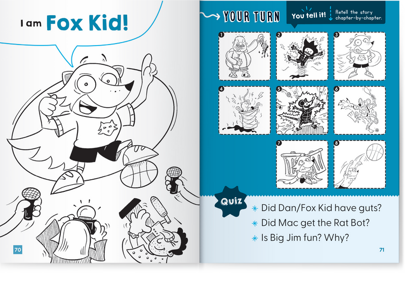 Fox Kid and the Rat Bot Pack