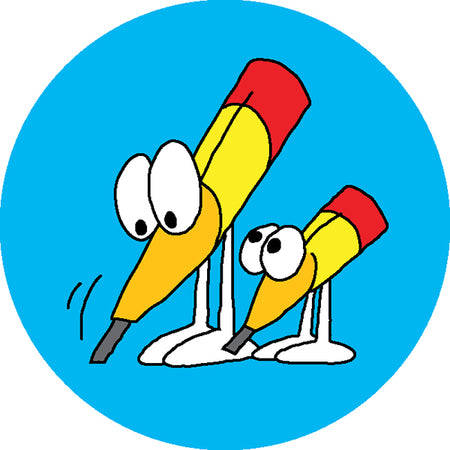 Little Learners Love Literacy logo showing two pencil characters
