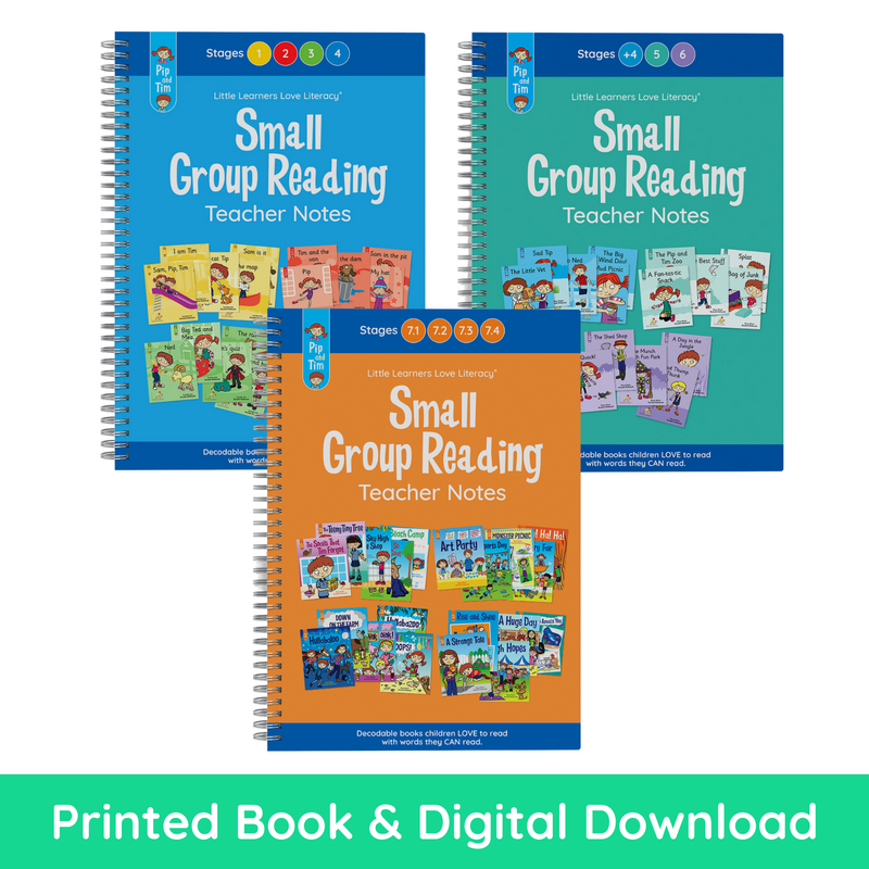 Pip and Tim Small Group Reading Teacher Notes Pack (PRINT & DIGITAL)