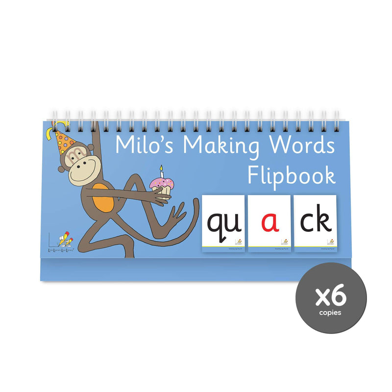 Milo's Making Words Flipbook Pack of 6