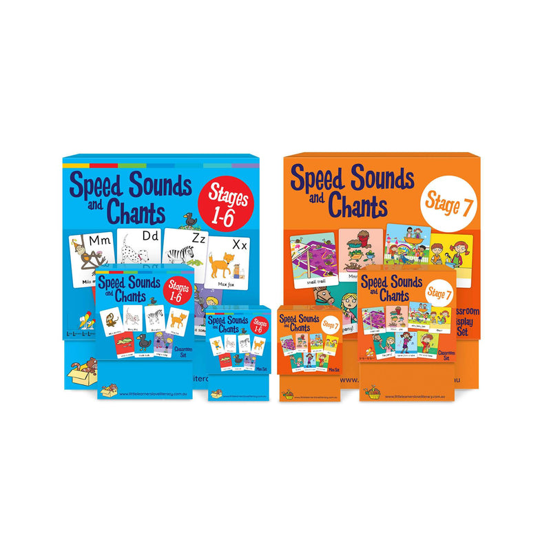 Speed Sounds and Chants Cards Stages 1-7 Super Pack