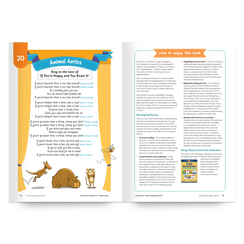Fluency Fun: The Bear's Hair and Other Fun Things to Read (Stage 7 Unit 5, Year 2)