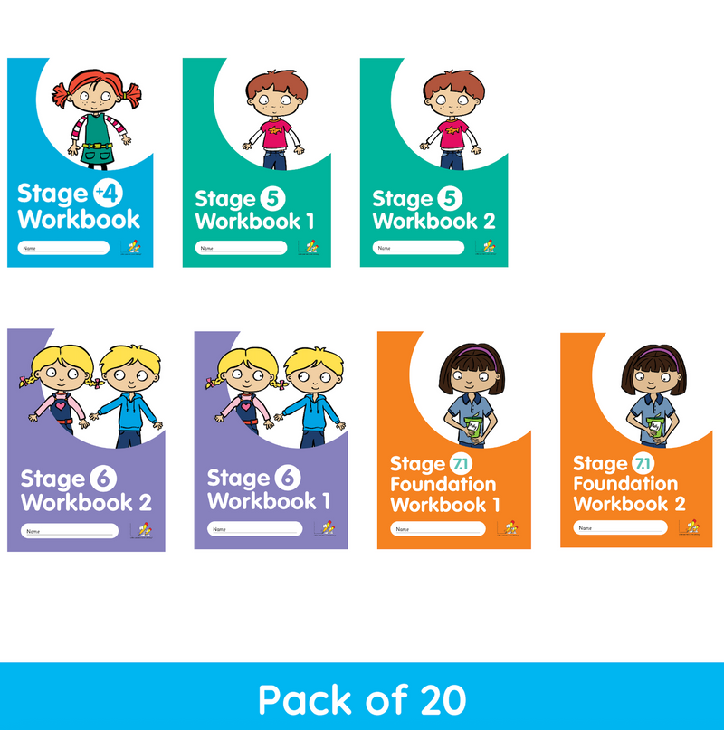 Stage Plus 4 – 7.1 Foundation Workbooks Pack of 20