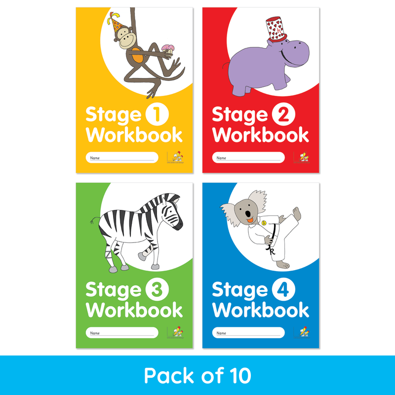 Stage 1-4 Workbooks Pack of 10