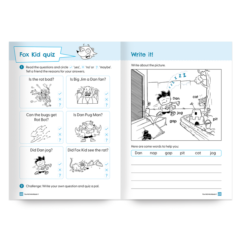 Fox Kid Workbook Packs