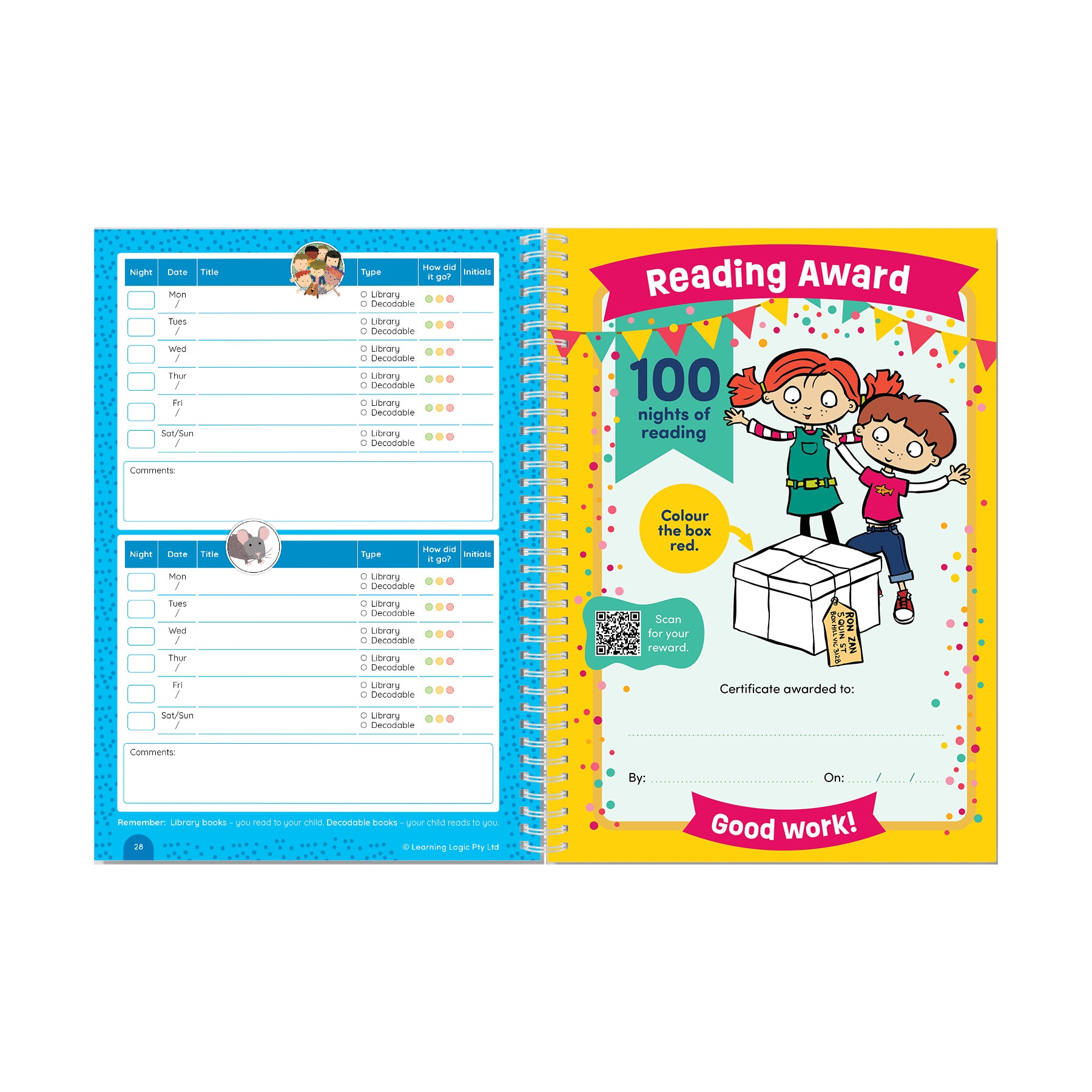 Home Reading Journal Foundation Pack of 60 *Term 4 Special*