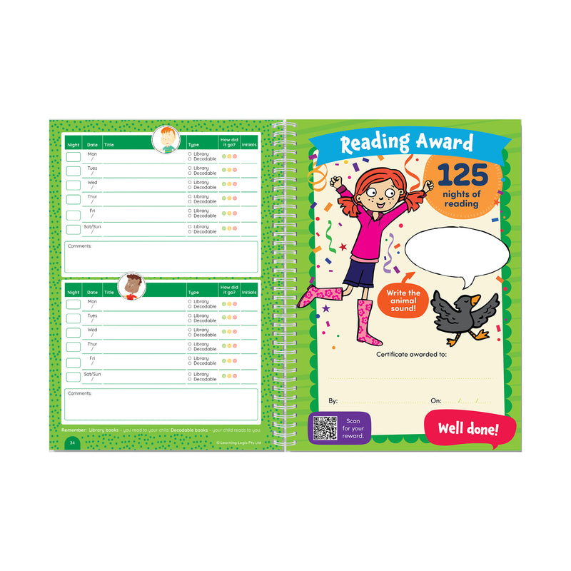Home Reading Journal Year 1 Pack of 20