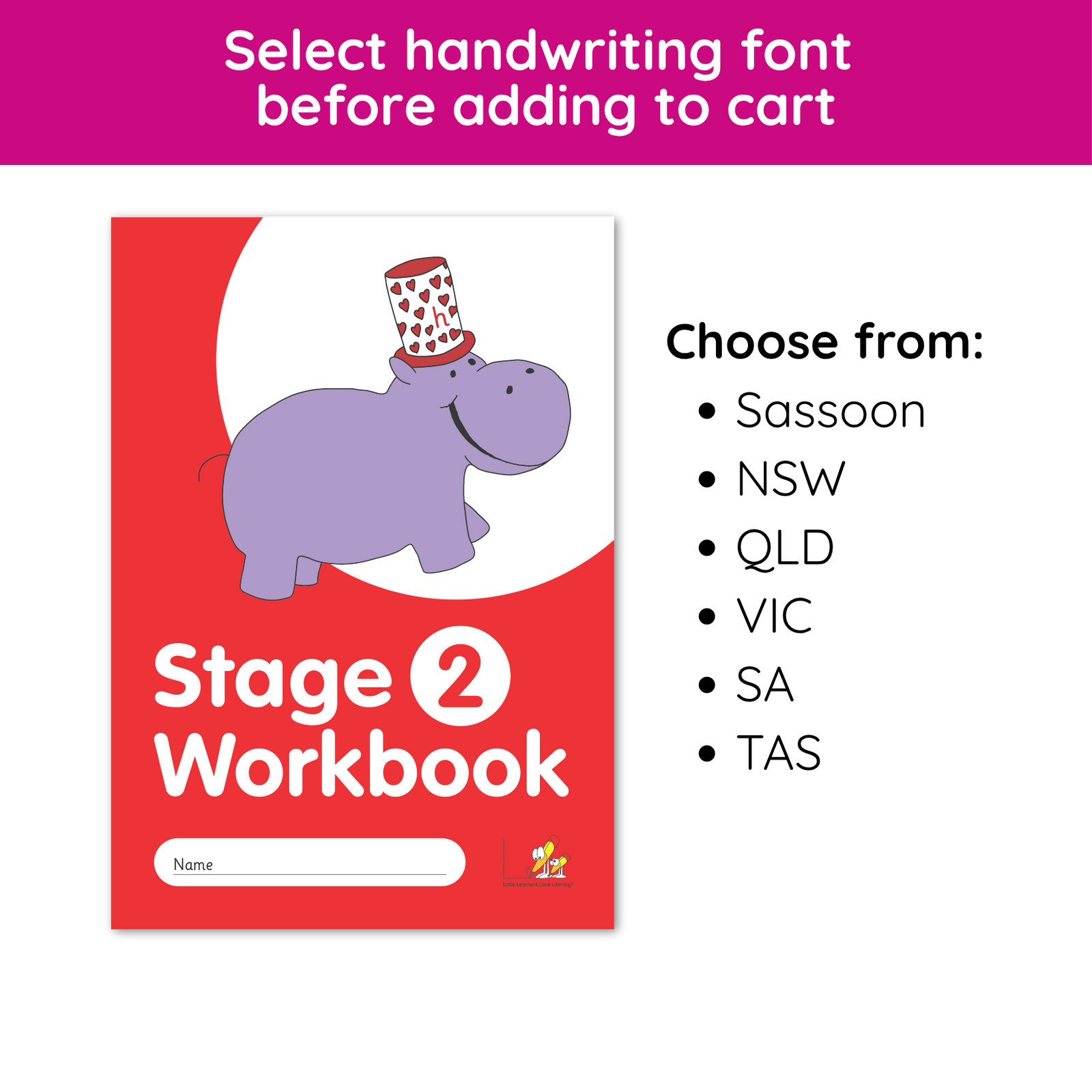 Stage 2 Literacy Workbook | Reading, Spelling & Writing Practice