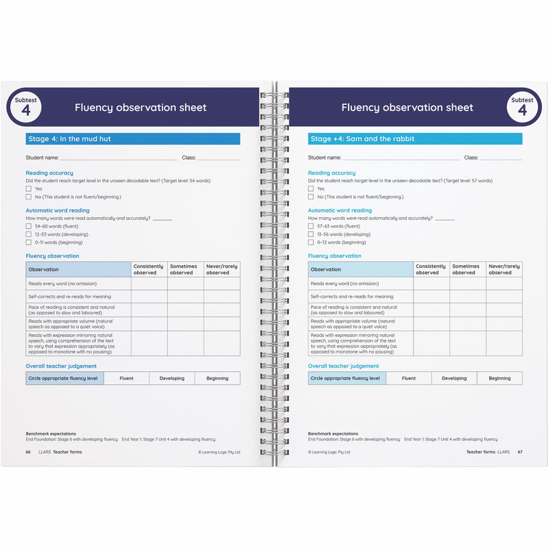 Little Learners Assessment of Reading Skills