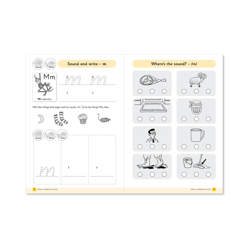 Stage 1 Workbook | Reading, Spelling, and Writing Practice