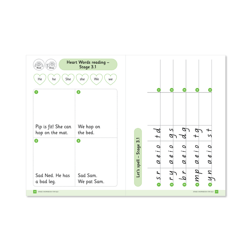 Stage 1-4 Workbooks Pack of 10