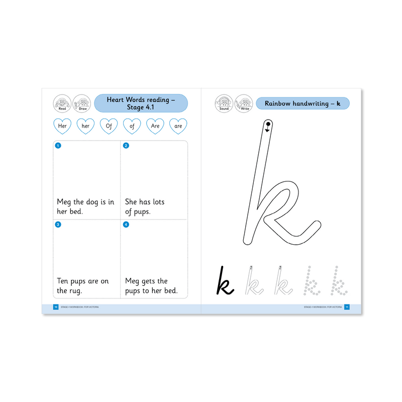 Stage 1-4 Workbooks Pack of 10