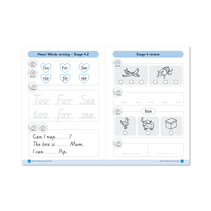 Stage 1-4 Workbooks Pack of 10