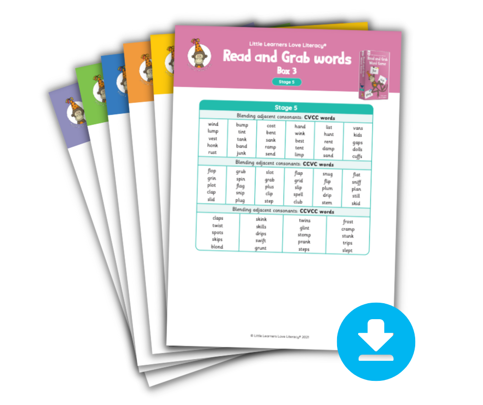 Grab 6 Letters Read and Grab Word Game Packs | Word Play Game