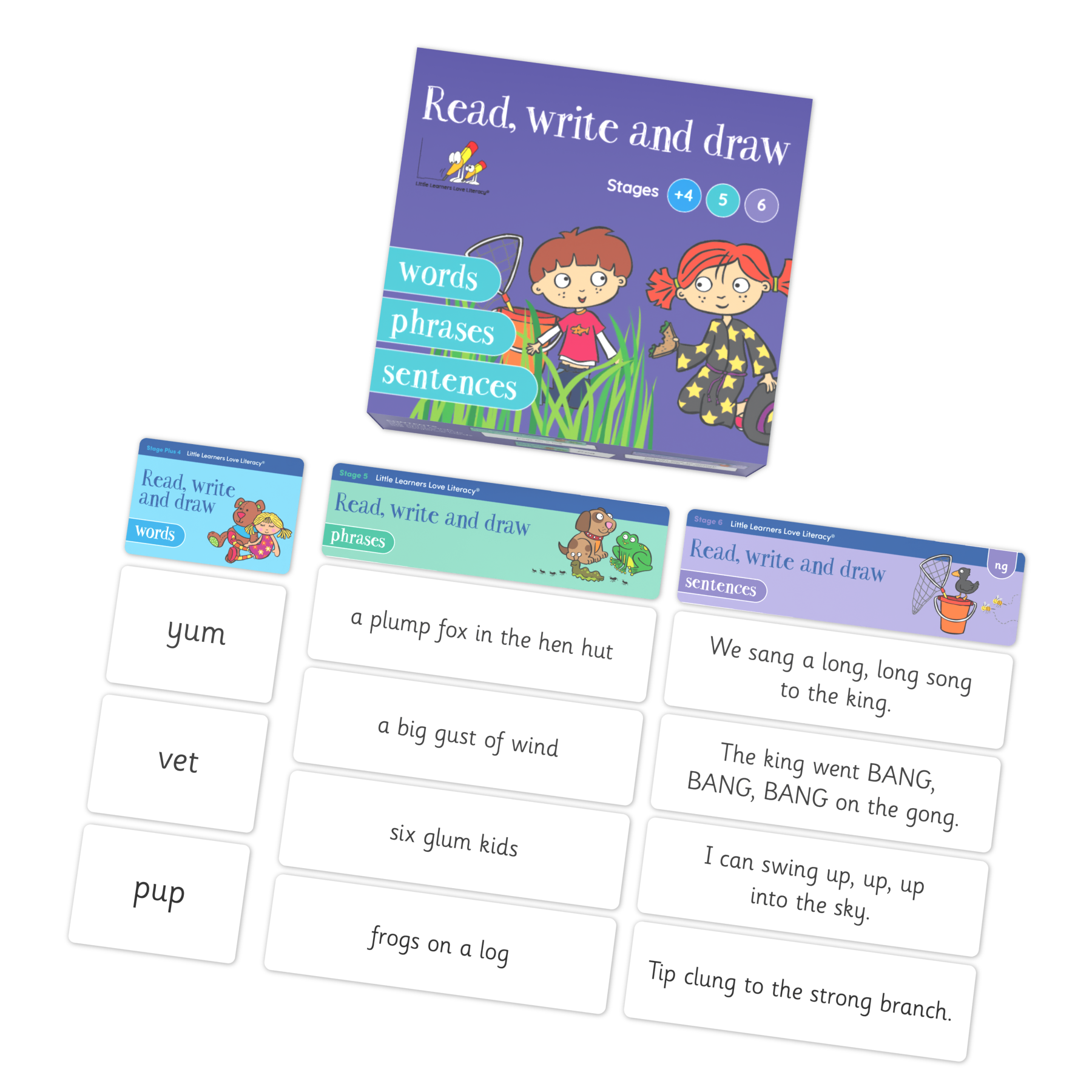 Read, Write and Draw | Reading & Writing Practice Cards | LLLL