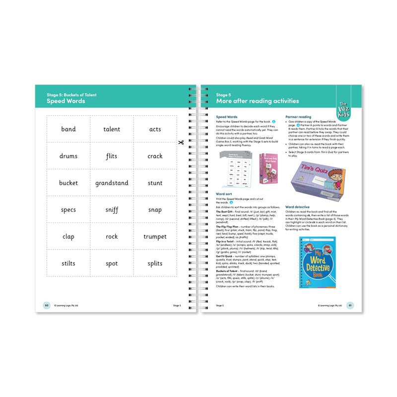 The Wiz Kids Small Group Reading Teacher Notes Stages Plus 4, 5, 6