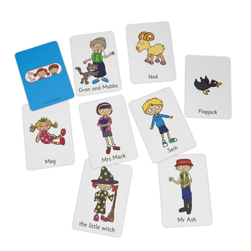 Pip and Tim Character Cards Stages 1-6