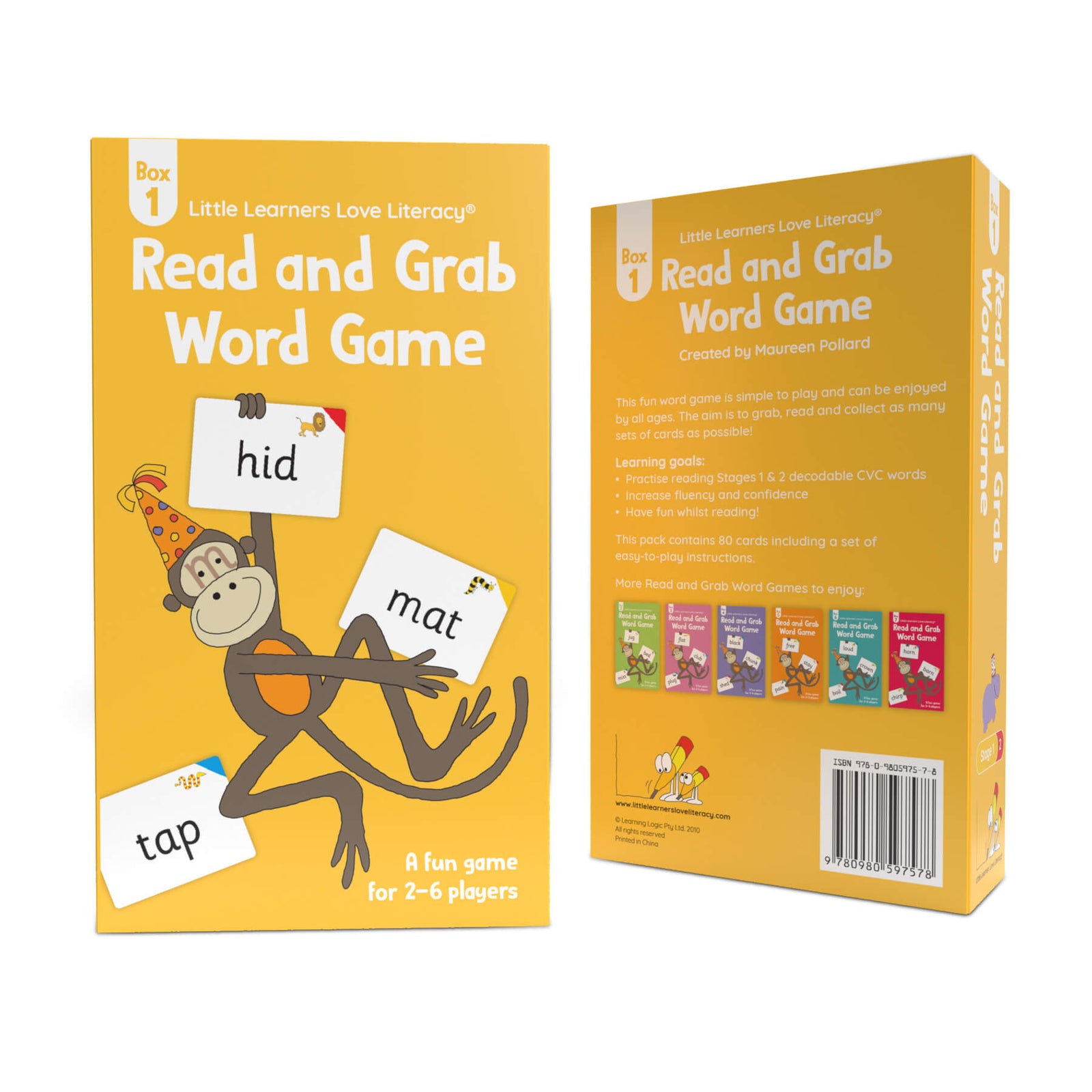 Grab 6 Letters Read and Grab Word Game Box 1 | Decodable Game
