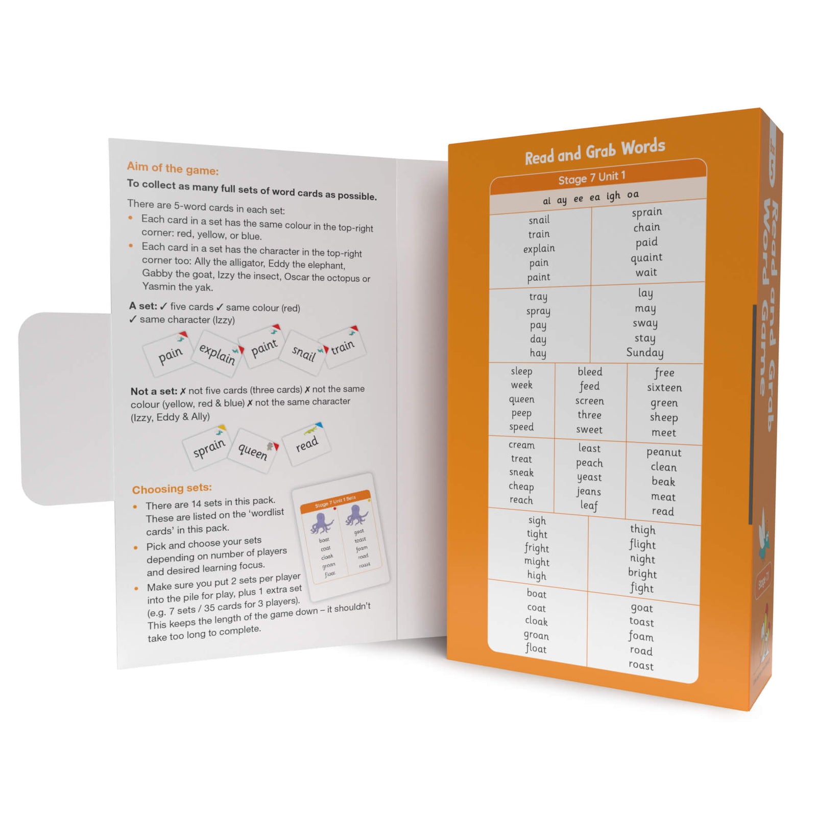 Read and Grab Word Game Box 5 | Phonics Game