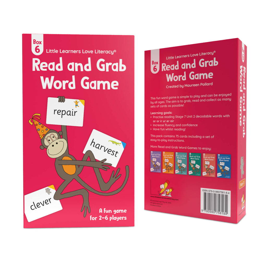 Grab 6 Letters Read and Grab Word Game Box 6 | Phonics Game