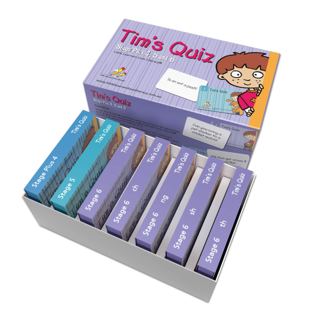 Tim's Board Questions Tim's Quiz | Decodables Game