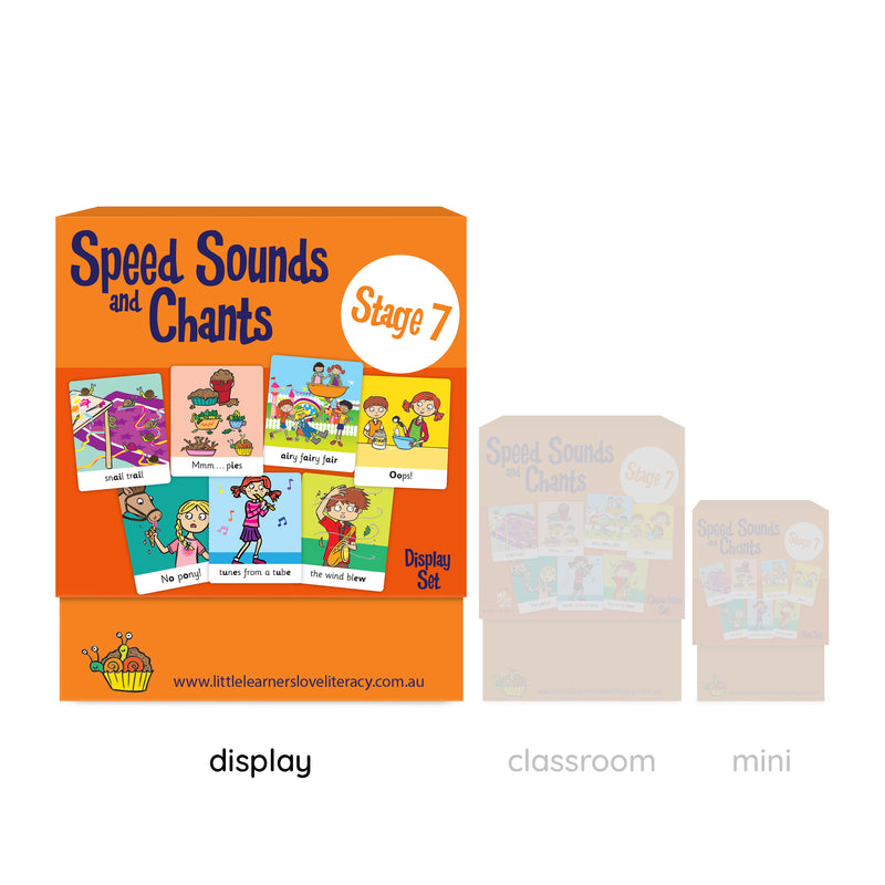 Speed Sounds and Chants Cards Stage 7 Display Set