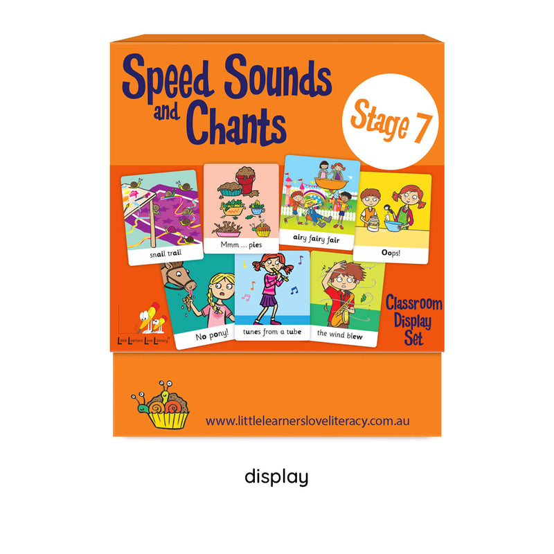 Speed Sounds and Chants Cards Stage 7 Display Set