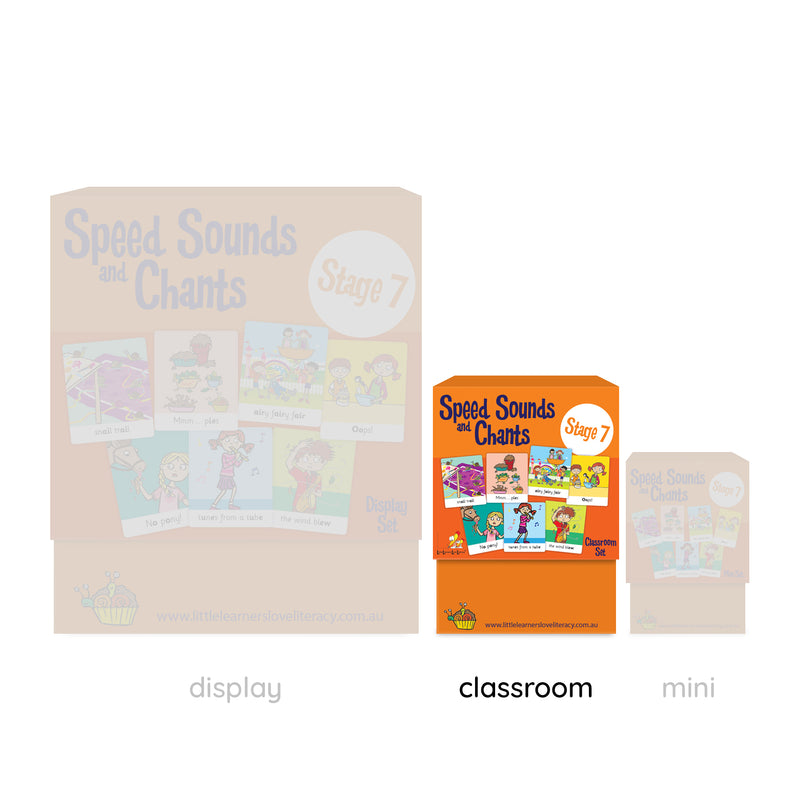 Speed Sounds and Chants Cards Stage 7 Classroom Set