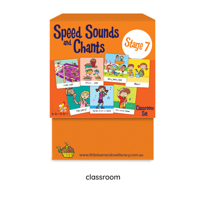 Speed Sounds and Chants Cards Stage 7 Classroom Set
