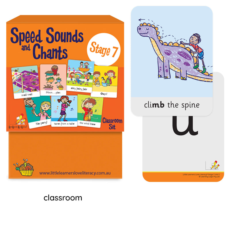 Speed Sounds and Chants Cards Stage 7 Classroom Set