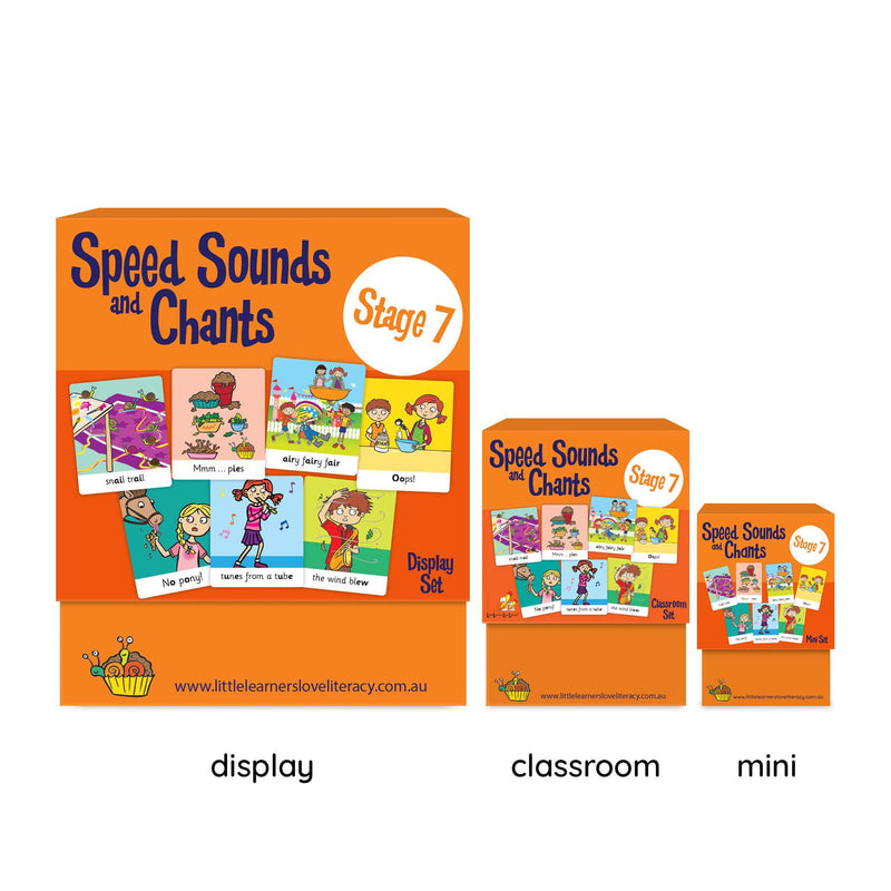 Speed Sounds and Chants Cards Stage 7 Pack