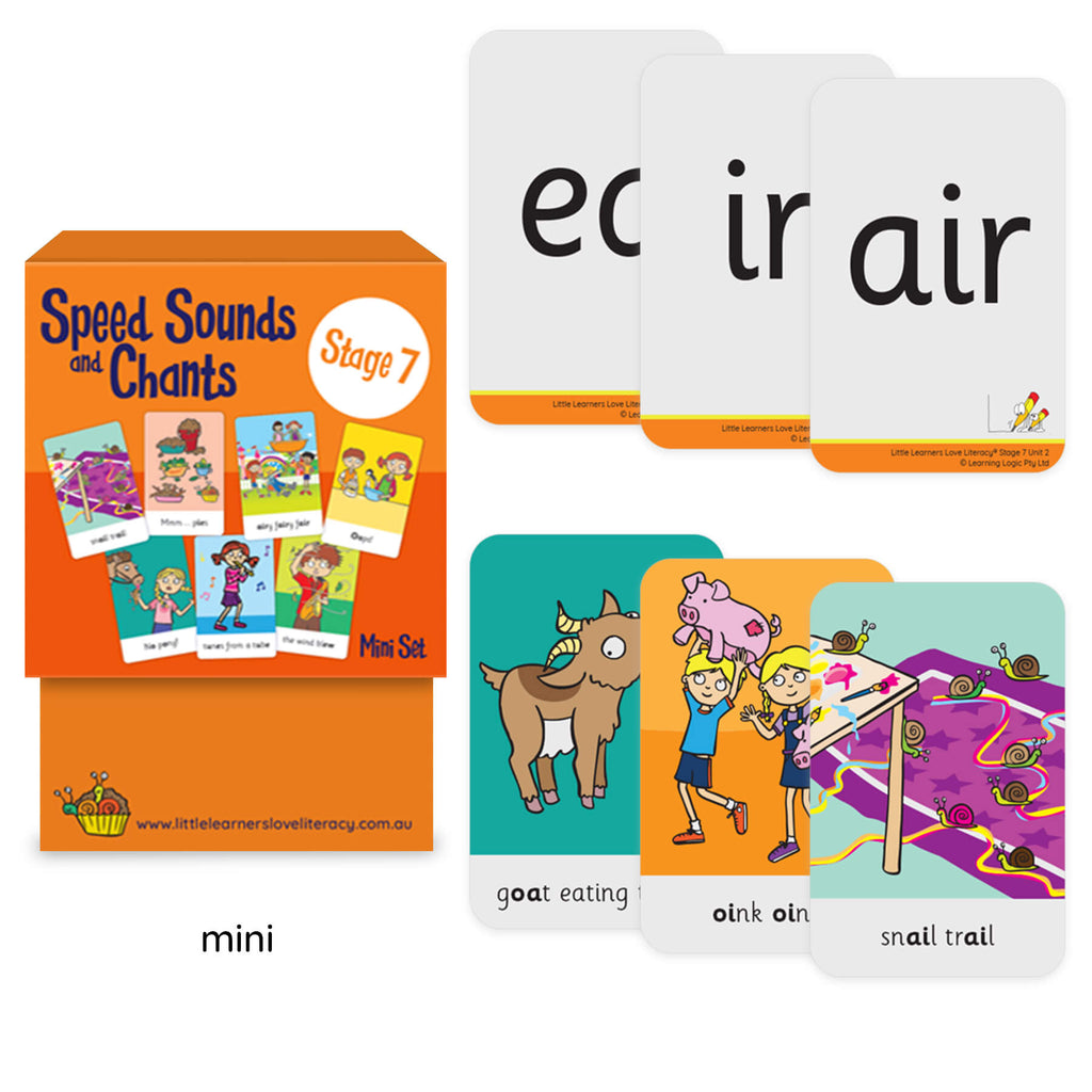 Speed Sounds and Chants Cards Stage 7 Mini Set