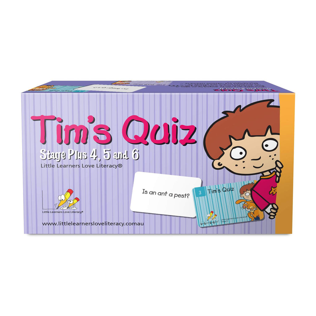 Tim's Board Questions Tim's Quiz | Decodables Game